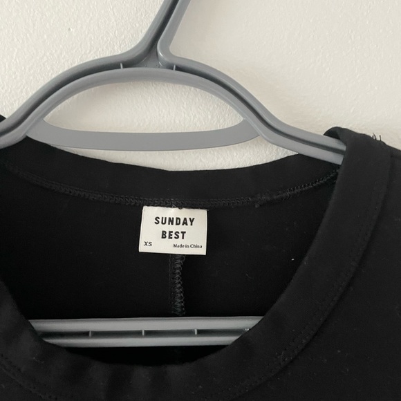 Aritzia Sunday Best Black Bodycon Mini dress XS - Picture 3 of 4